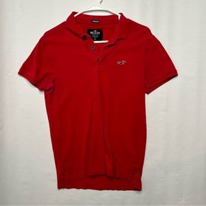 Hollister Mens XS Red Polo